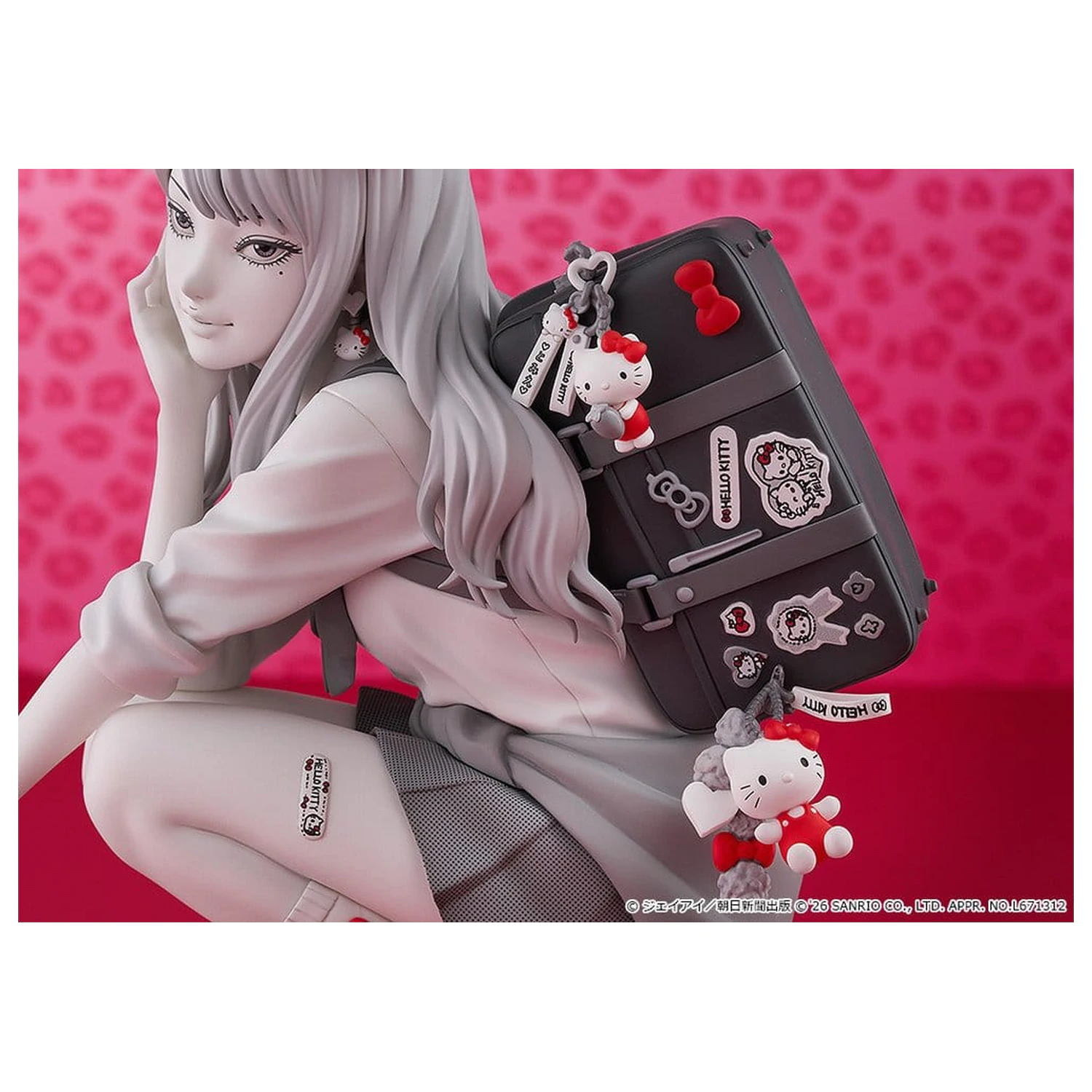 Junji Ito PVC figura Gyaru Tomie x Hello Kitty 14 cm fotografija izdelka
