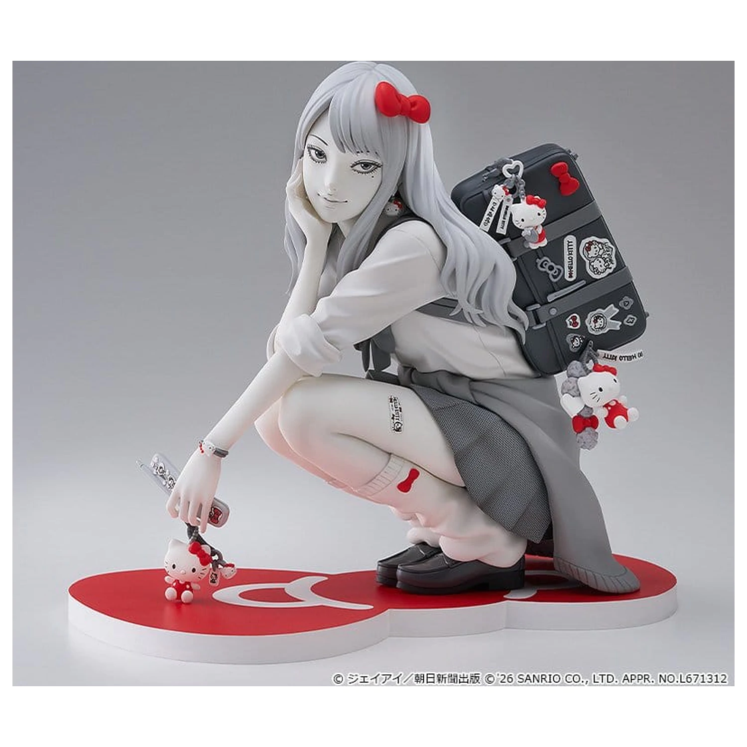 Junji Ito PVC figura Gyaru Tomie x Hello Kitty 14 cm fotografija izdelka