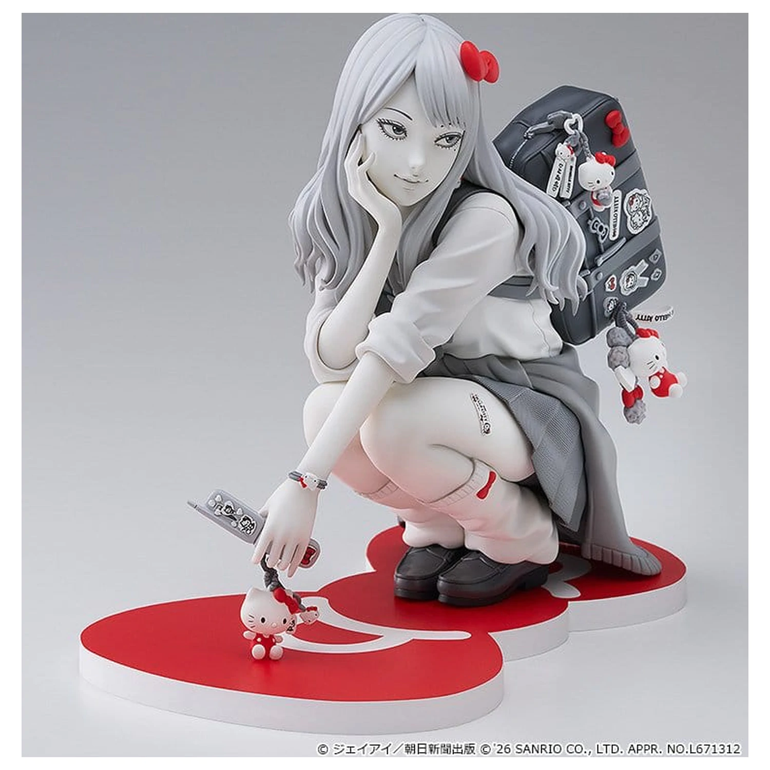 Junji Ito PVC figura Gyaru Tomie x Hello Kitty 14 cm fotografija izdelka