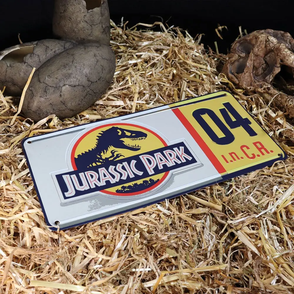 Jurassic Park Replika 1/1 Dennis Nedry Registrska Tablica fotografija izdelka