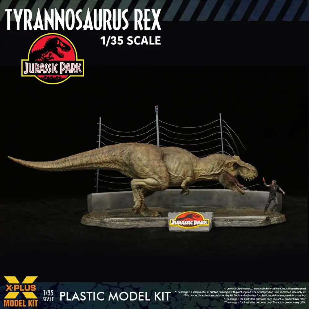 Jurassic Park Plastični model komplet 1/35 Tyrannosaurus Rex 42 cm fotografija izdelka