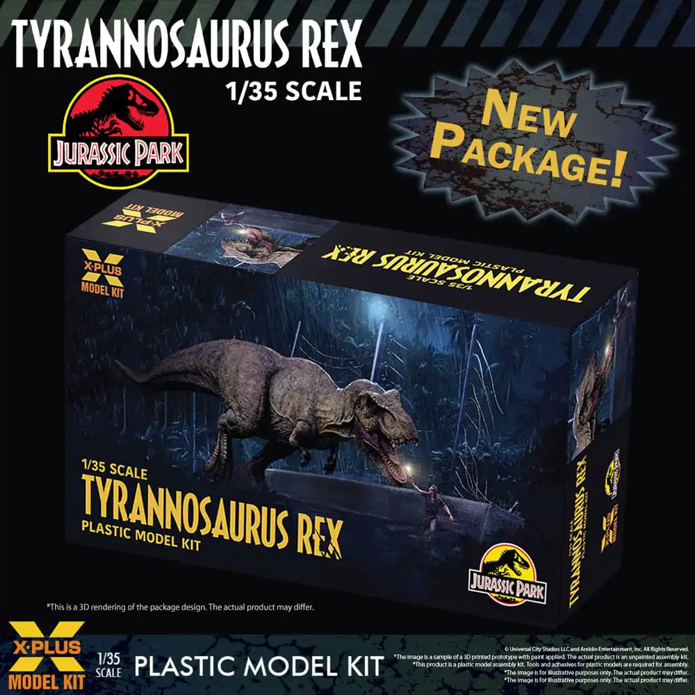 Jurassic Park Plastični model komplet 1/35 Tyrannosaurus Rex 42 cm fotografija izdelka