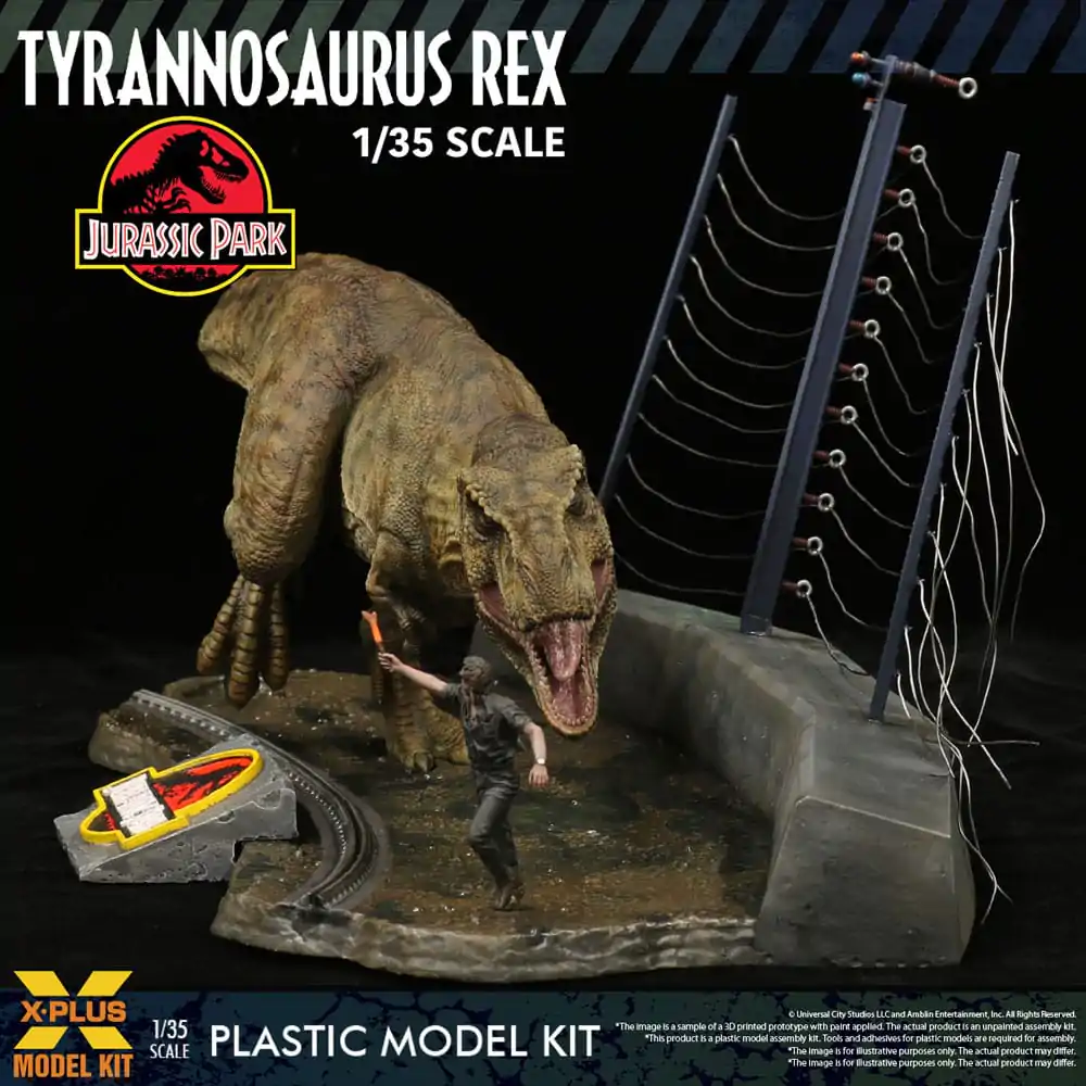 Jurassic Park Plastični model komplet 1/35 Tyrannosaurus Rex 42 cm fotografija izdelka