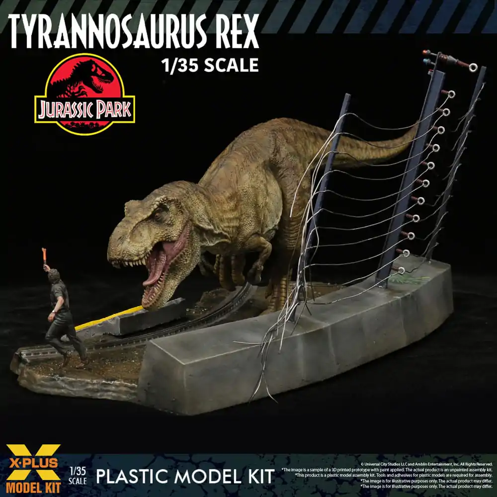 Jurassic Park Plastični model komplet 1/35 Tyrannosaurus Rex 42 cm fotografija izdelka