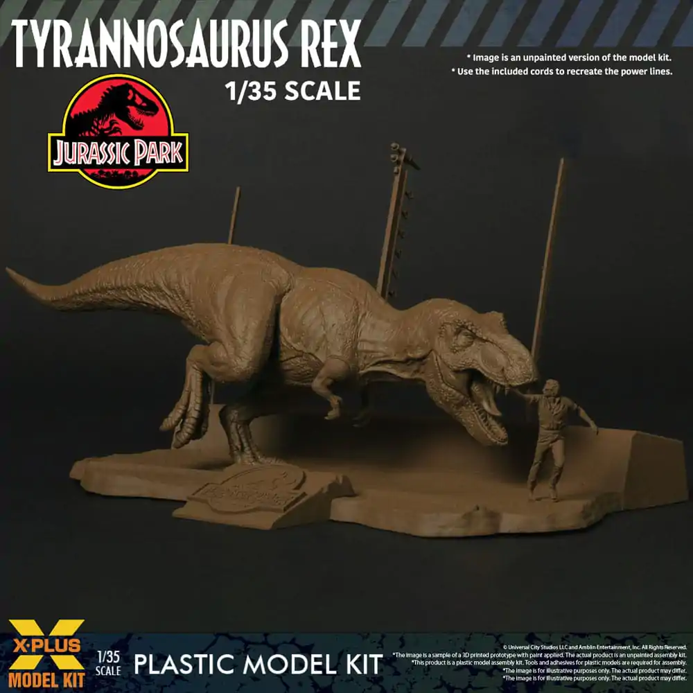 Jurassic Park Plastični model komplet 1/35 Tyrannosaurus Rex 42 cm fotografija izdelka