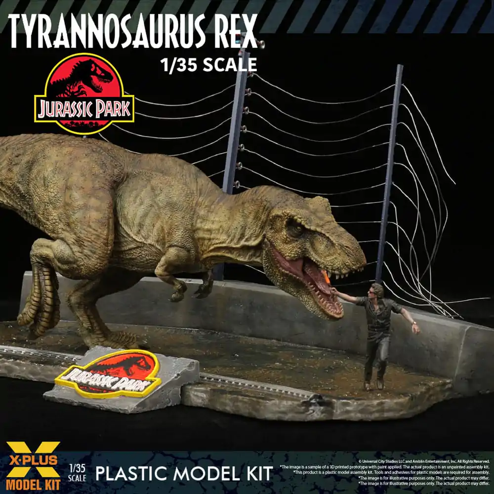 Jurassic Park Plastični model komplet 1/35 Tyrannosaurus Rex 42 cm fotografija izdelka