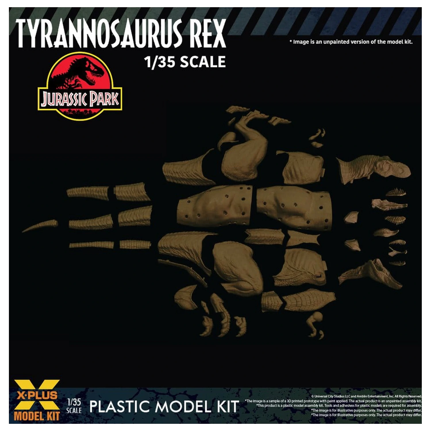 Jurassic Park Plastični model Komplet 1/35 Tyrannosaurus Rex 42 cm fotografija izdelka