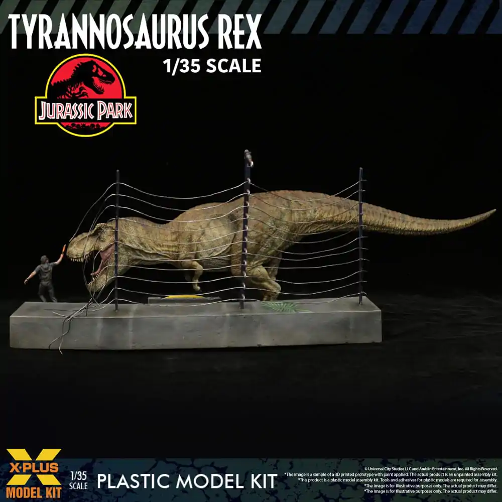 Jurassic Park Plastični model komplet 1/35 Tyrannosaurus Rex 42 cm fotografija izdelka