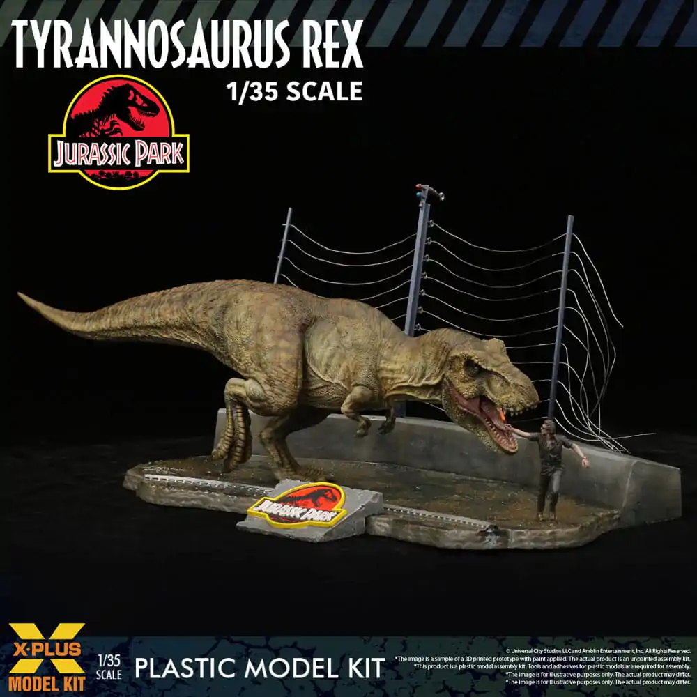 Jurassic Park Plastični model komplet 1/35 Tyrannosaurus Rex 42 cm fotografija izdelka