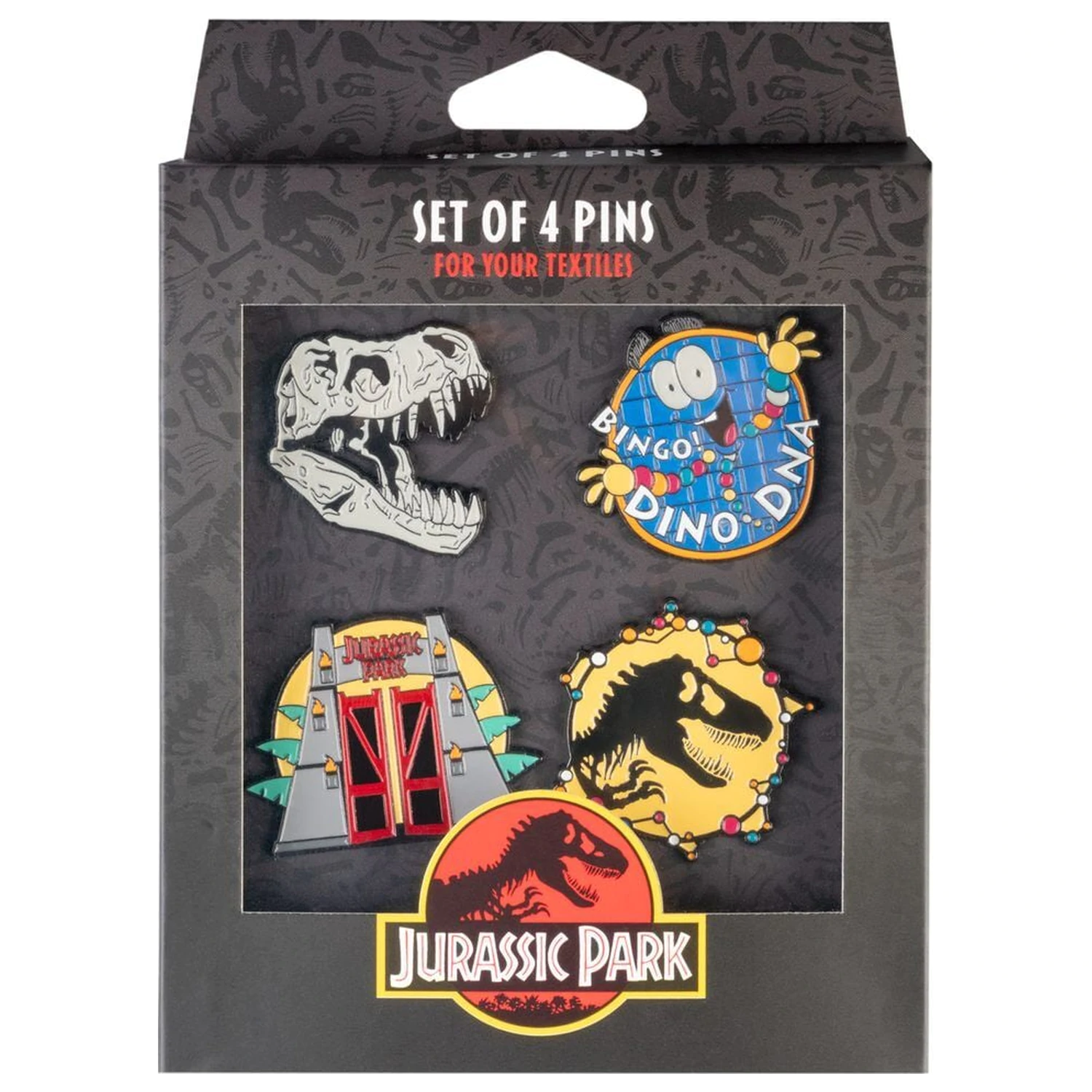 Jurassic Park set 4 priponk fotografija izdelka