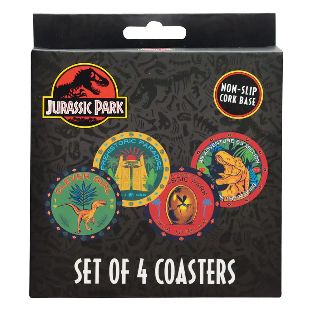 Jurassic Park Podstavek za kozarce 4-Pack fotografija izdelka