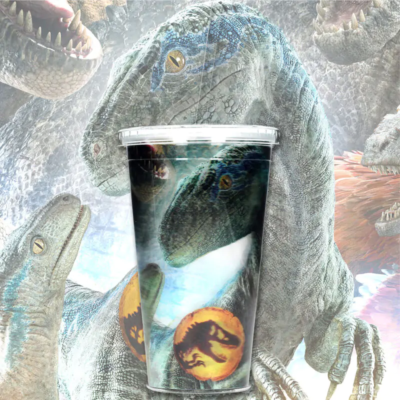 Jurassic Park Biosync 3D lentikularni kozarec s pokrovom 500 ml fotografija izdelka