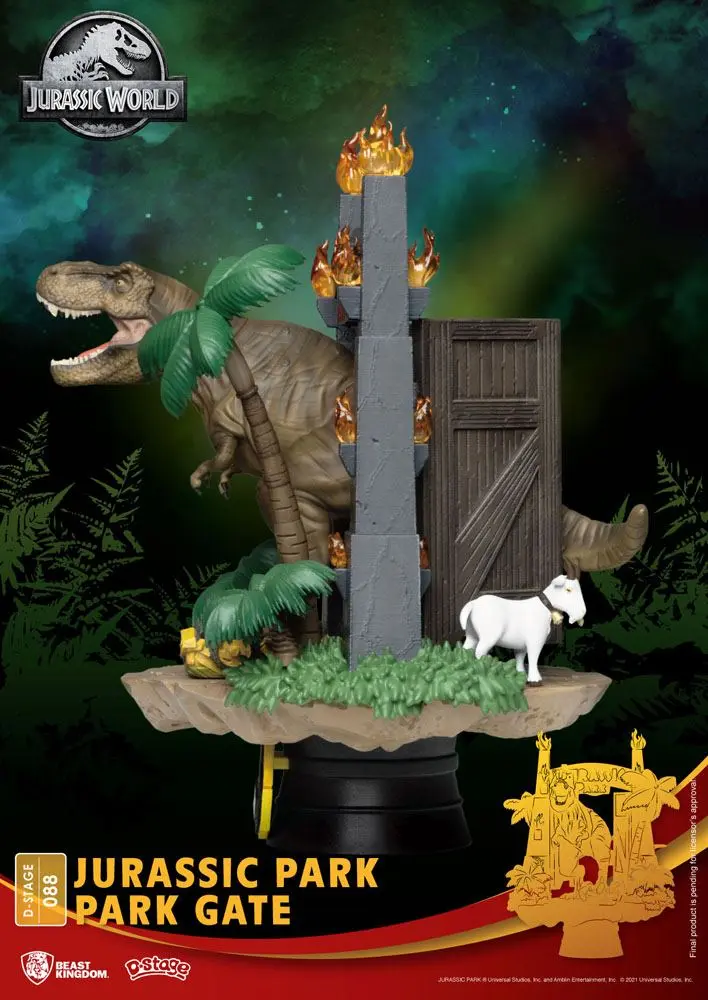 Jurassic Park D-Stage PVC Diorama Vrata Parka 15 cm fotografija izdelka