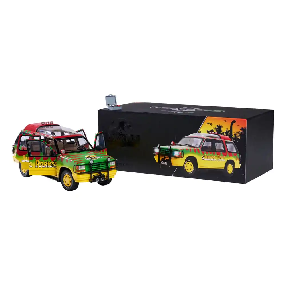 Jurassic Park model iz tlačno litega materiala 1/18 Ford Explorer fotografija izdelka