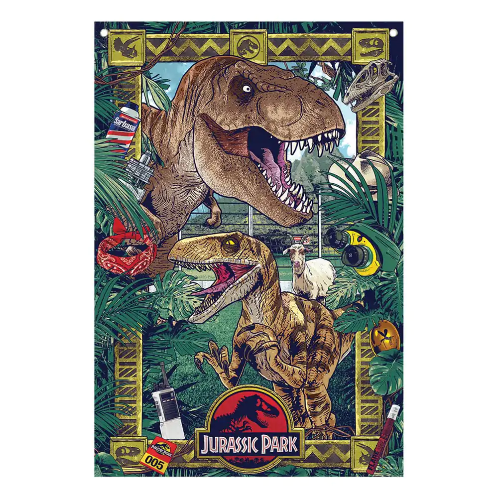 Jurassic Park stenski banner 125 x 85 cm fotografija izdelka