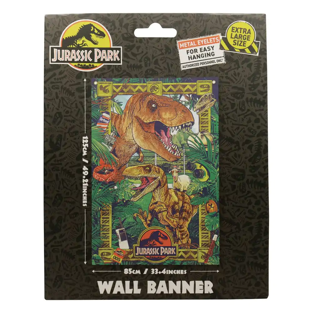 Jurassic Park stenski banner 125 x 85 cm fotografija izdelka