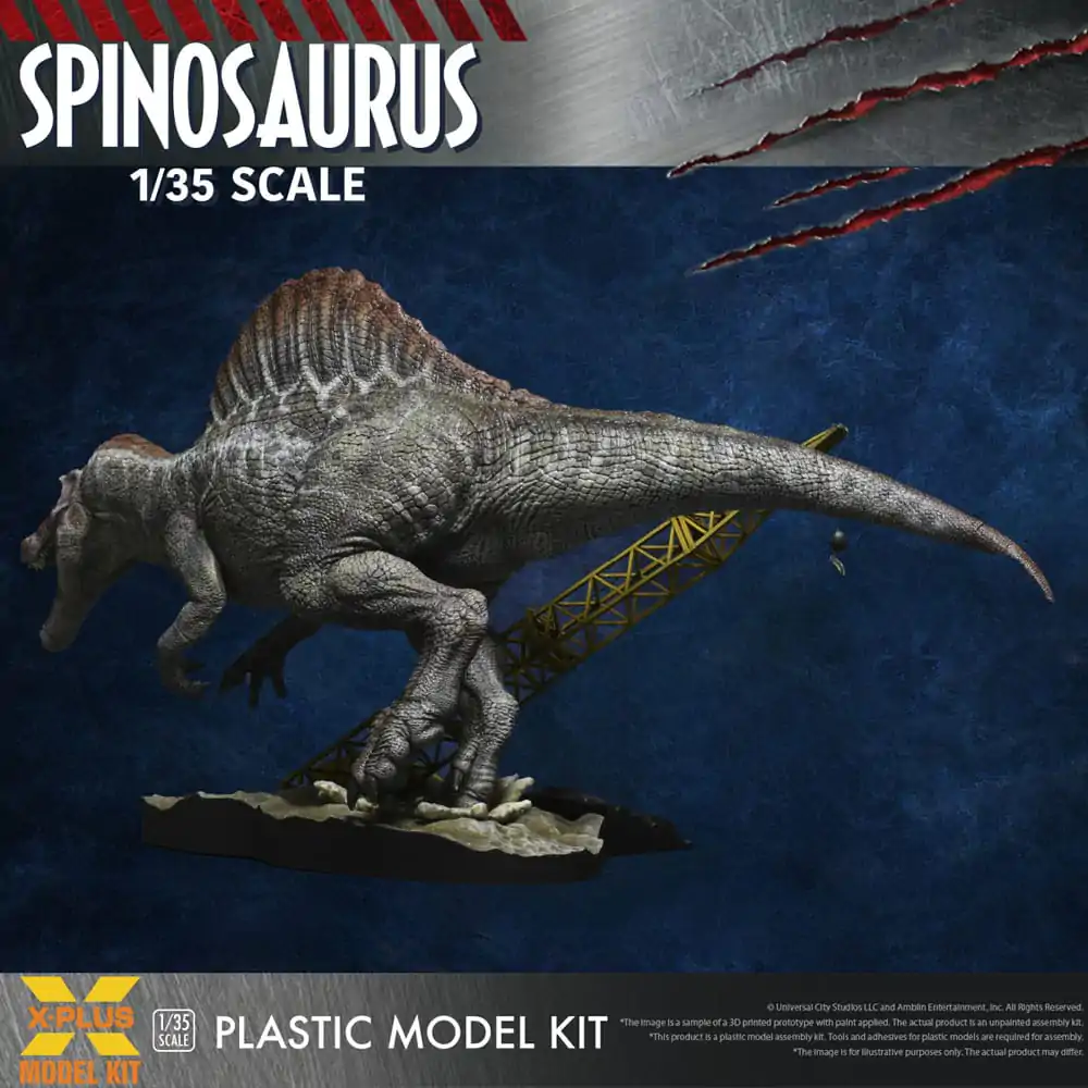 Jurassic Park III Plastični Model Komplet 1/35 Spinosaurus 41 cm fotografija izdelka