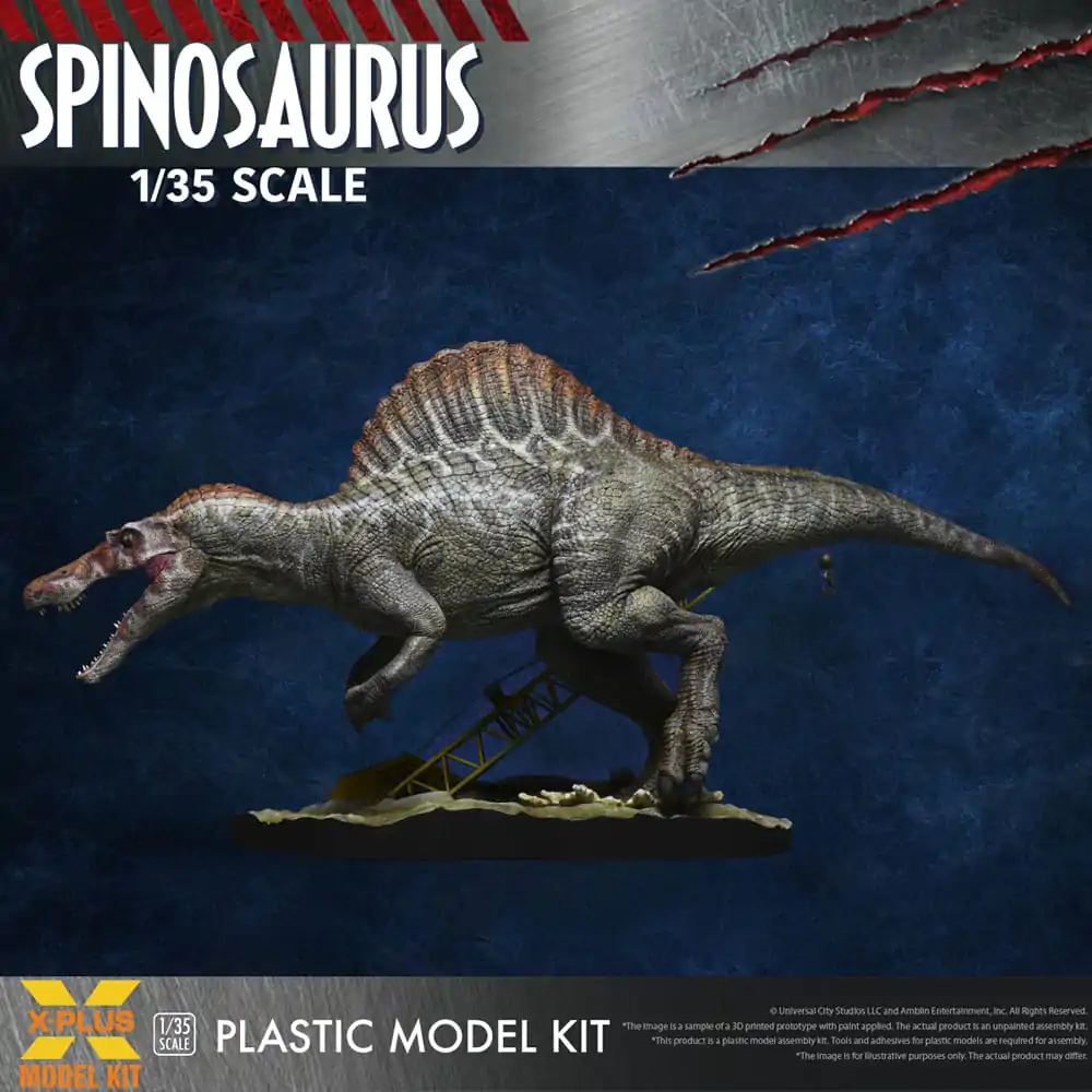 Jurassic Park III Plastični Model Komplet 1/35 Spinosaurus 41 cm fotografija izdelka