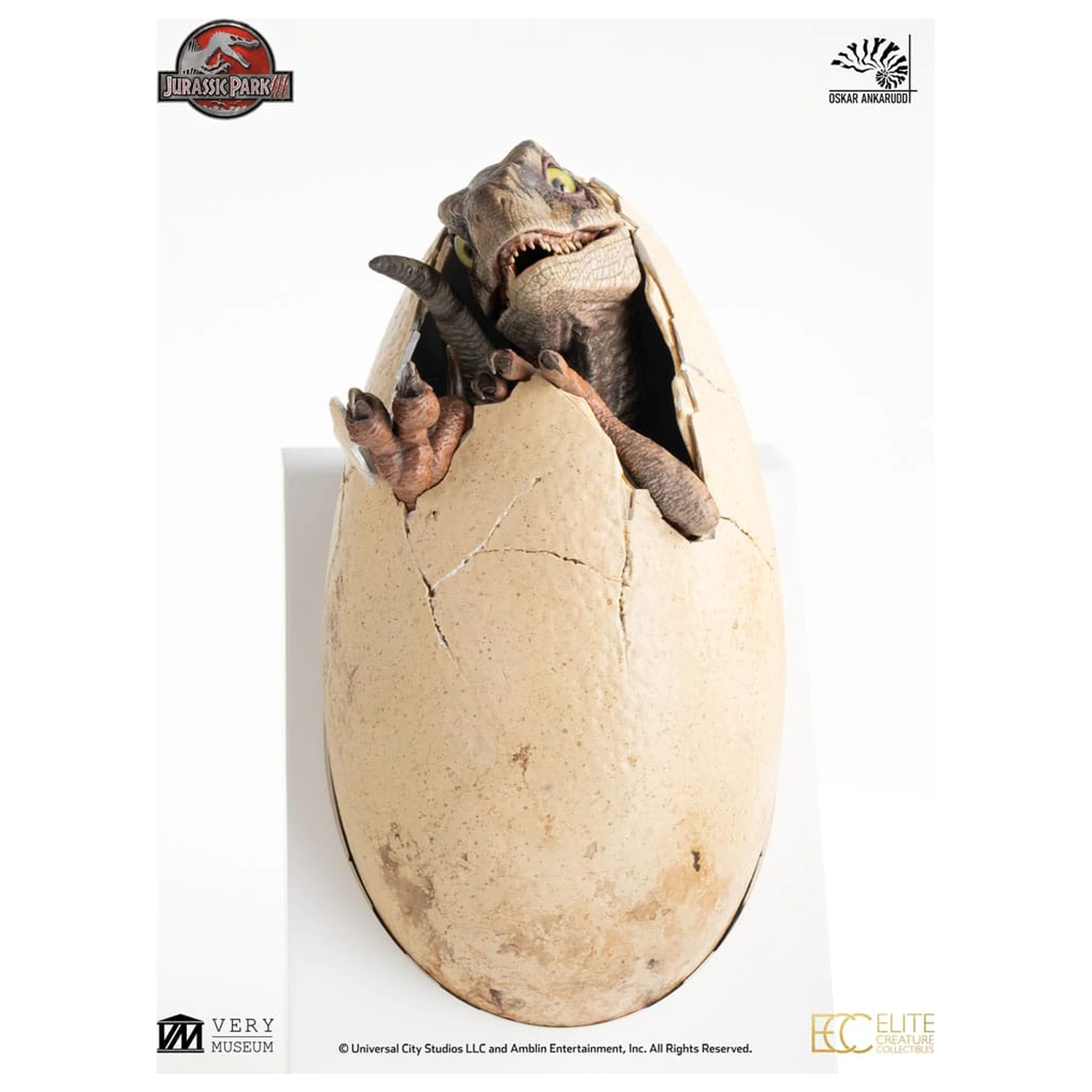 Jurassic Park III ECC Elite Creature Line kip White Queen Hatching Egg 13 cm fotografija izdelka
