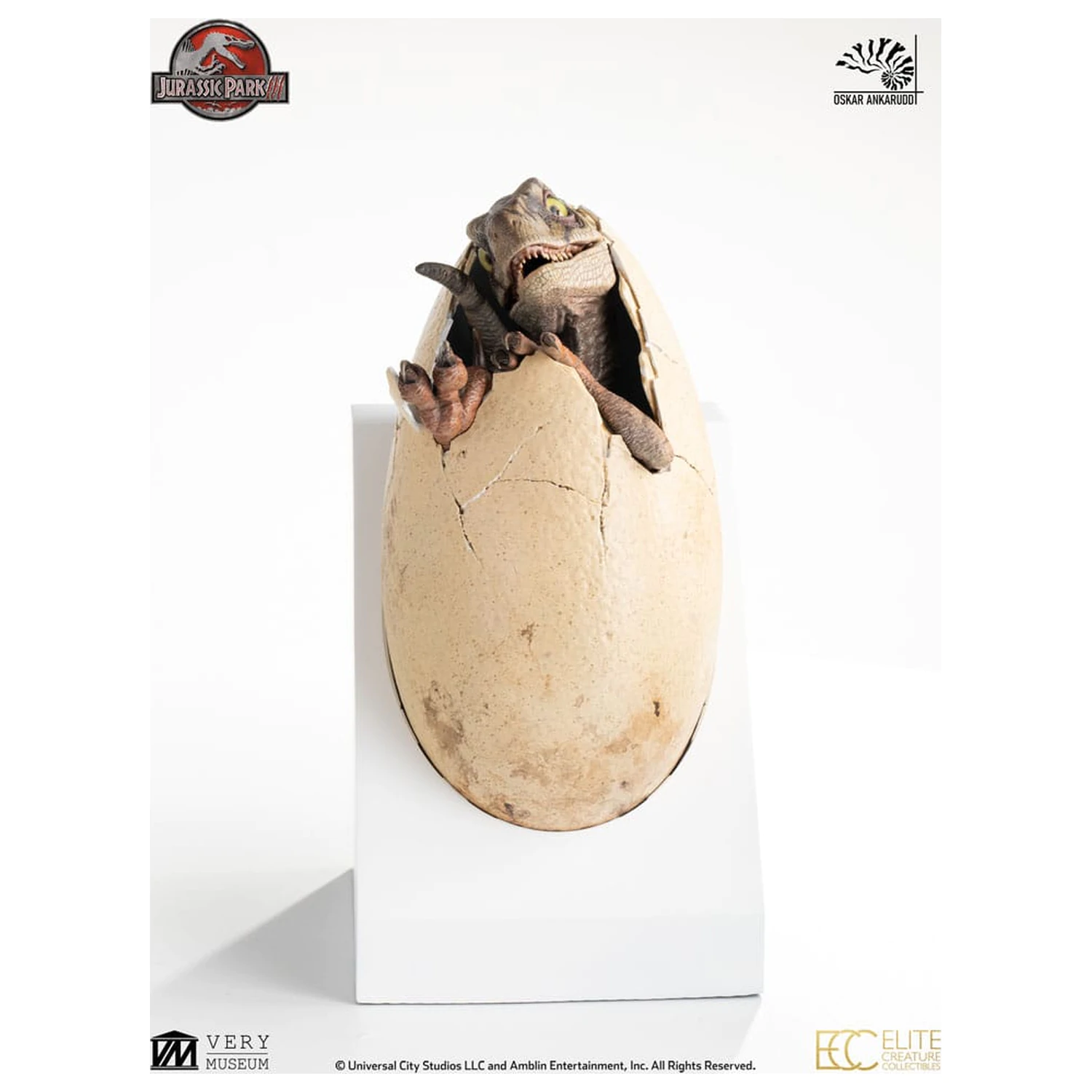 Jurassic Park III ECC Elite Creature Line kip White Queen Hatching Egg 13 cm fotografija izdelka