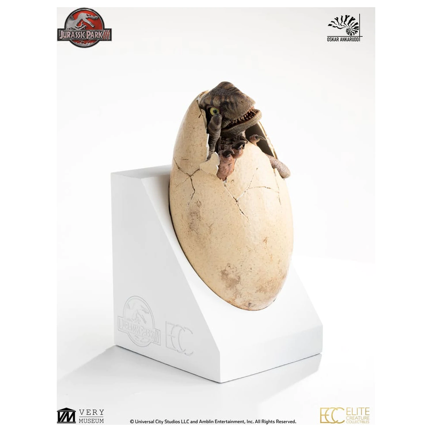 Jurassic Park III ECC Elite Creature Line kip White Queen Hatching Egg 13 cm fotografija izdelka