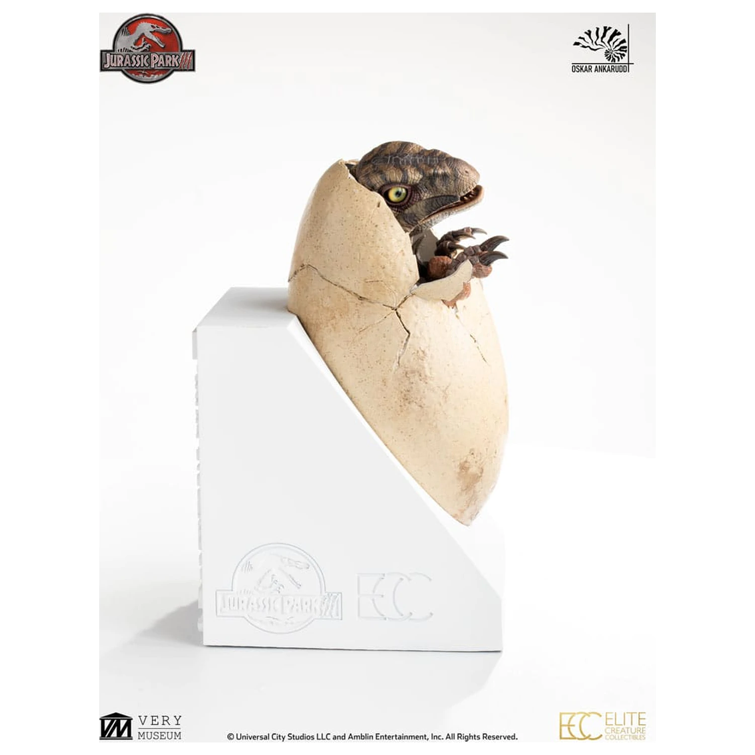 Jurassic Park III ECC Elite Creature Line kip White Queen Hatching Egg 13 cm fotografija izdelka