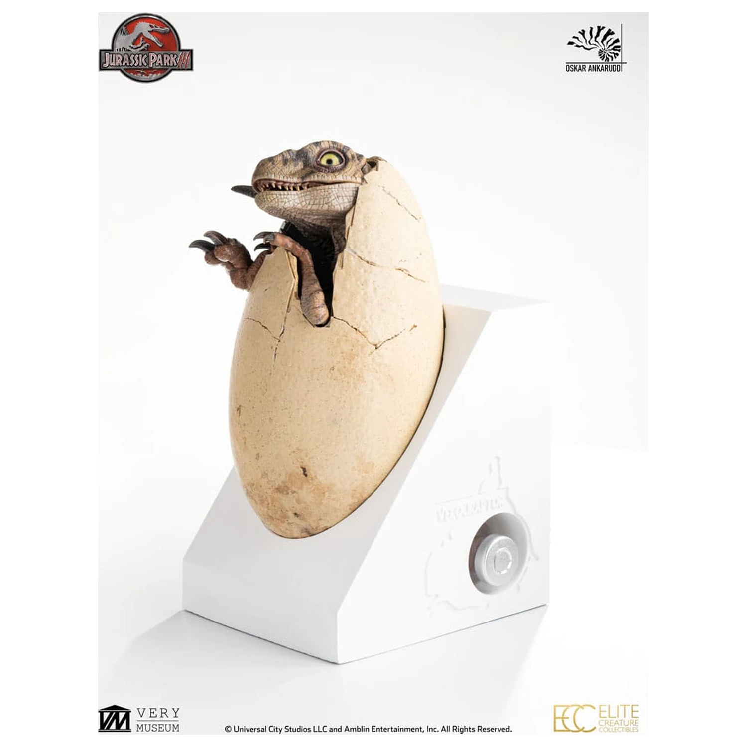 Jurassic Park III ECC Elite Creature Line kip White Queen Hatching Egg 13 cm fotografija izdelka