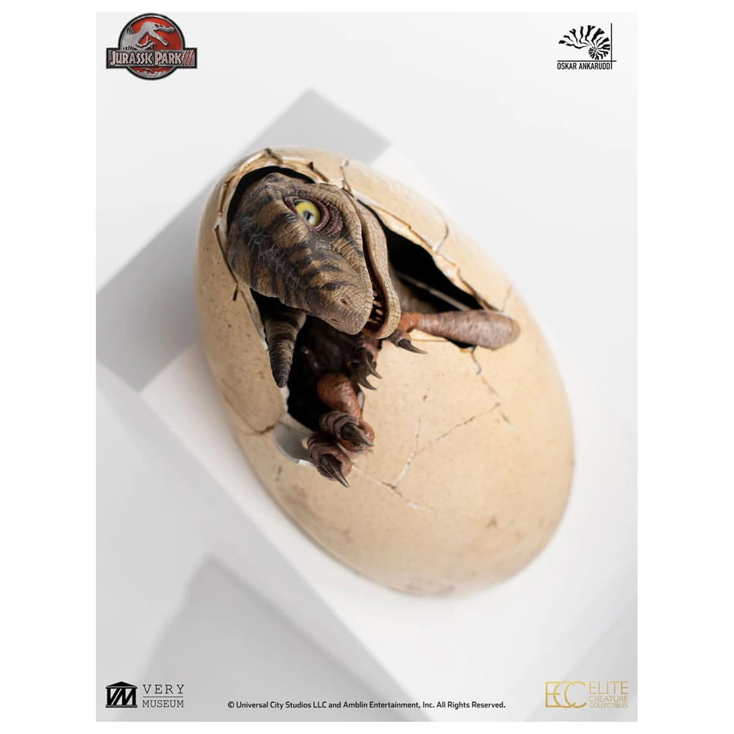 Jurassic Park III ECC Elite Creature Line kip White Queen Hatching Egg 13 cm fotografija izdelka
