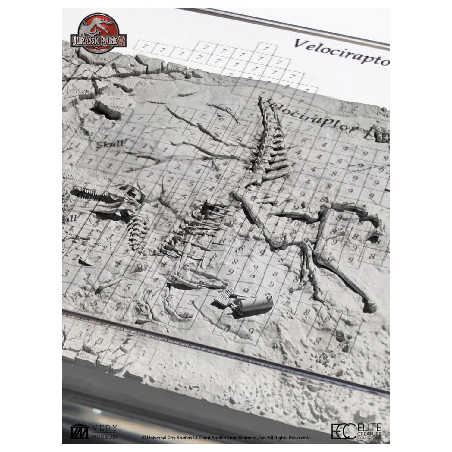 Jurassic Park III Excavation Map Velociraptor 27 cm fotografija izdelka
