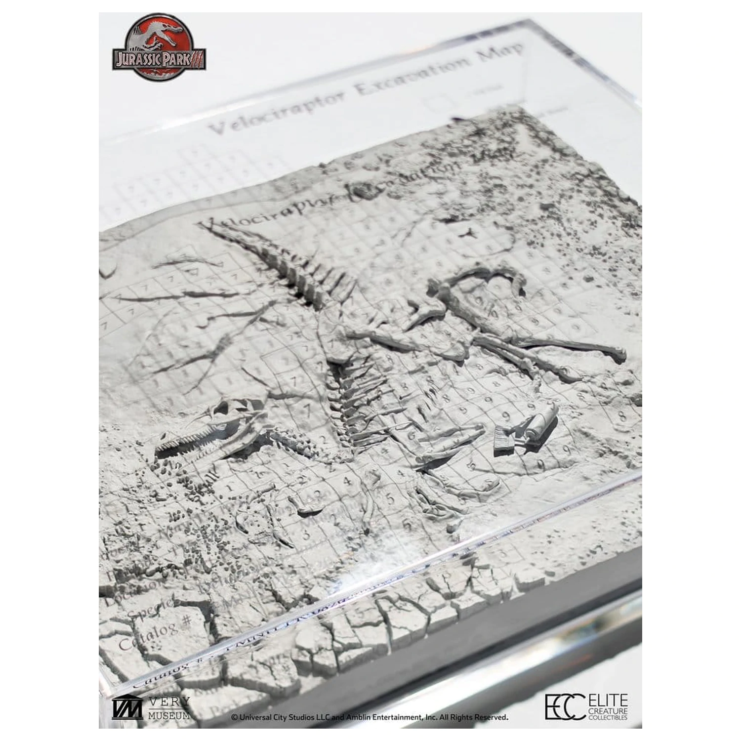 Jurassic Park III Excavation Map Velociraptor 27 cm fotografija izdelka