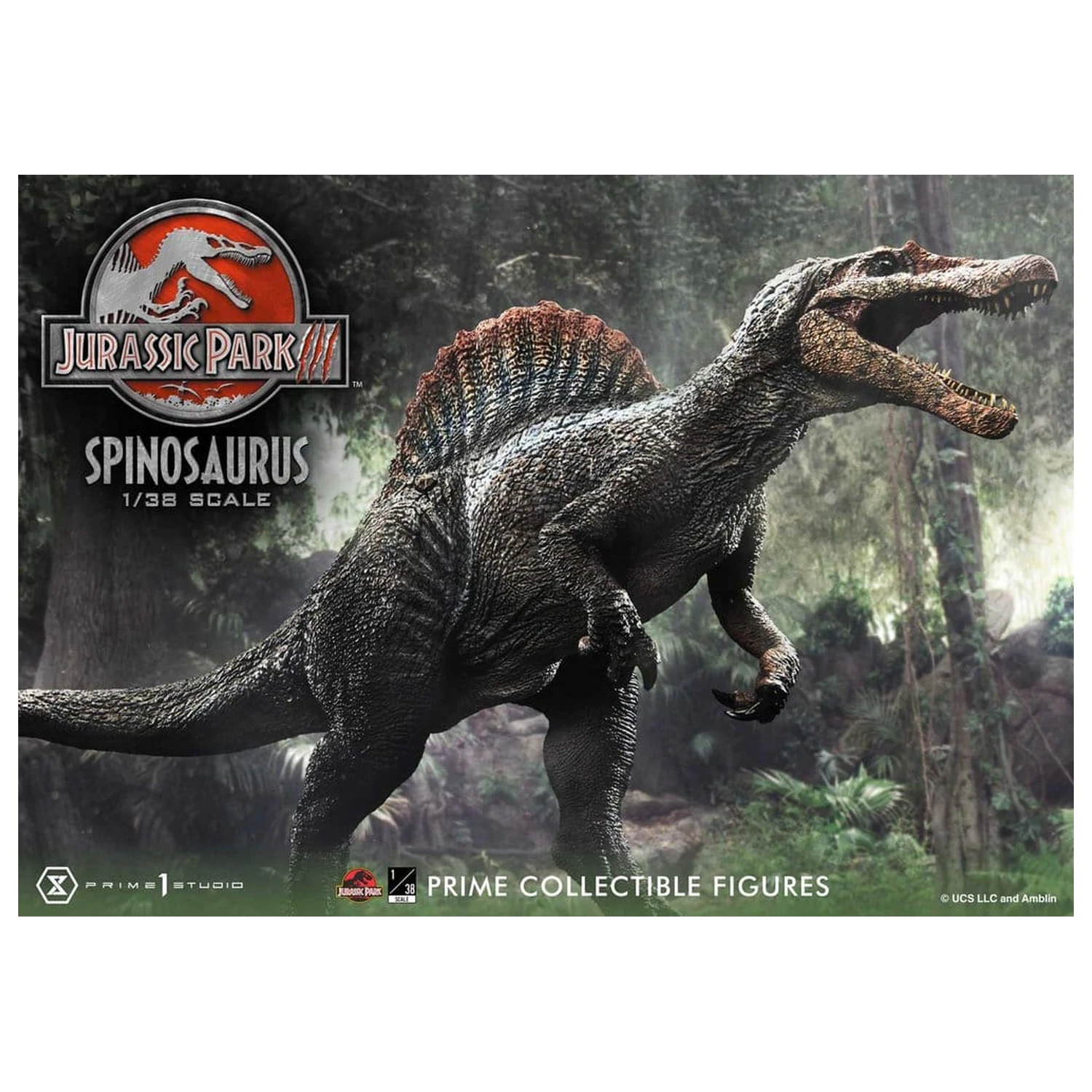 Jurassic Park III (Film) Prime Collectible Figures kip 1/38 Spinosaurus 24 cm fotografija izdelka