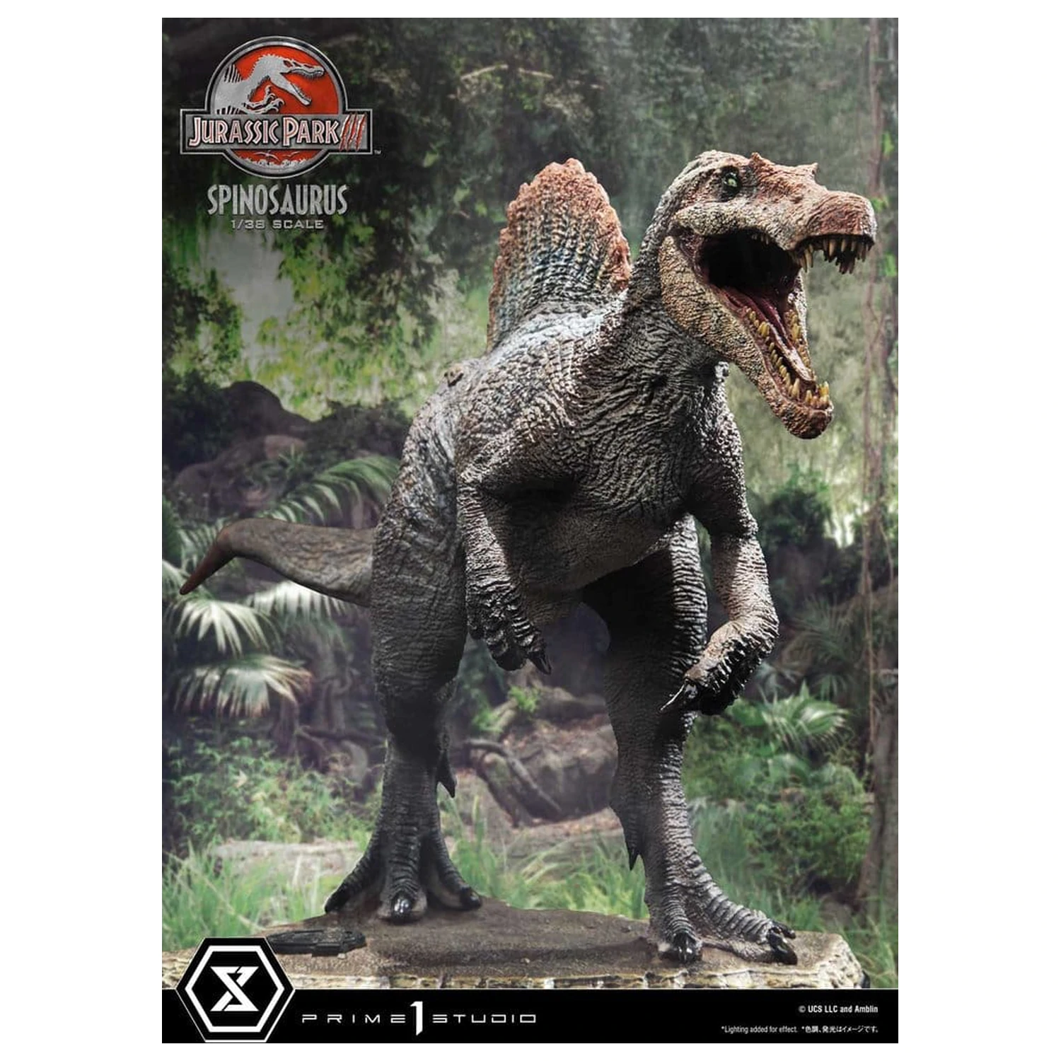 Jurassic Park III (Film) Prime Collectible Figures kip 1/38 Spinosaurus 24 cm fotografija izdelka