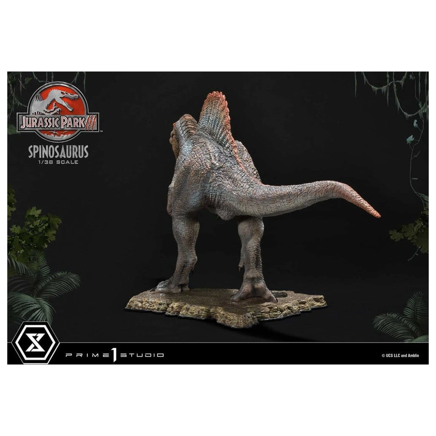 Jurassic Park III (Film) Prime Collectible Figures kip 1/38 Spinosaurus 24 cm fotografija izdelka
