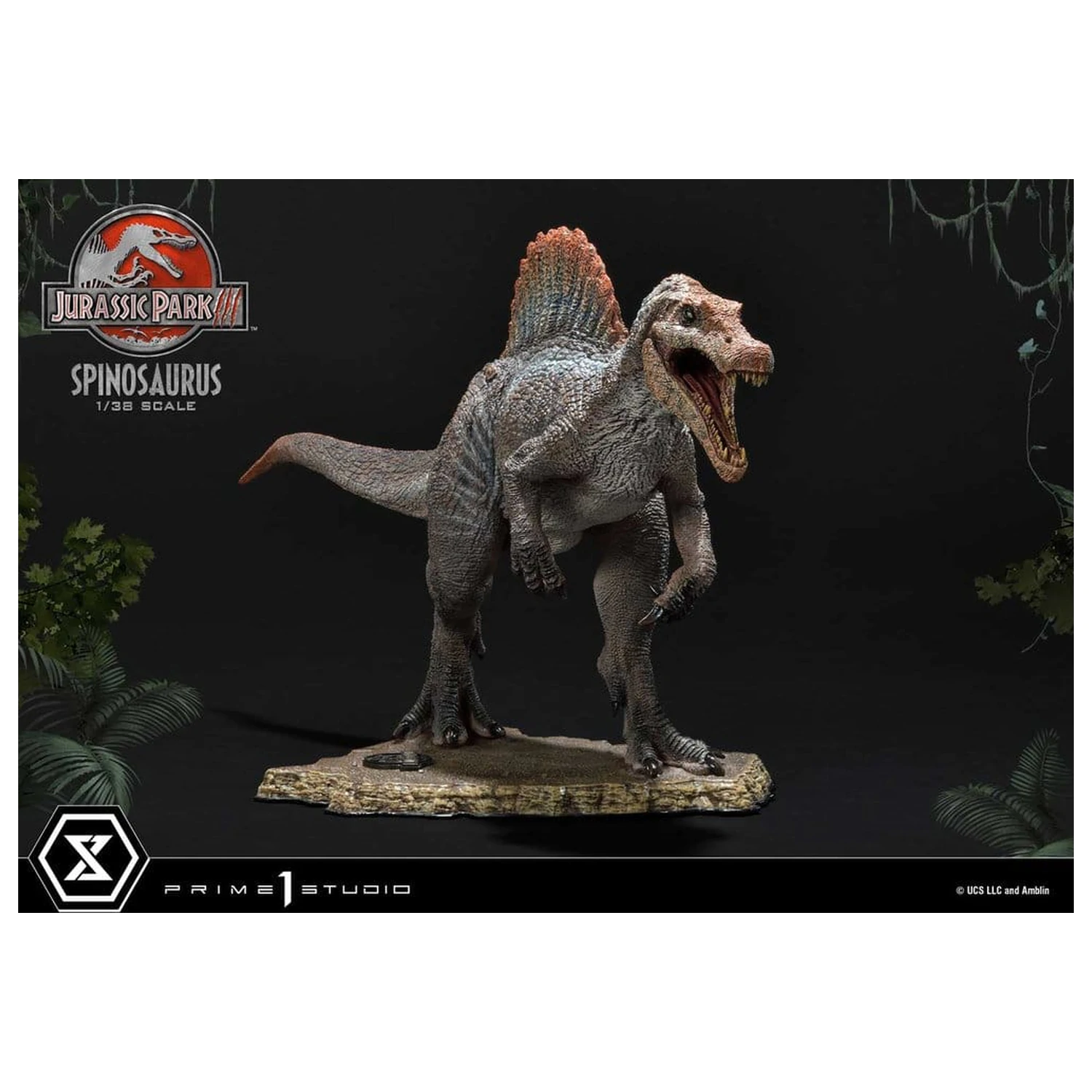 Jurassic Park III (Film) Prime Collectible Figures kip 1/38 Spinosaurus 24 cm fotografija izdelka