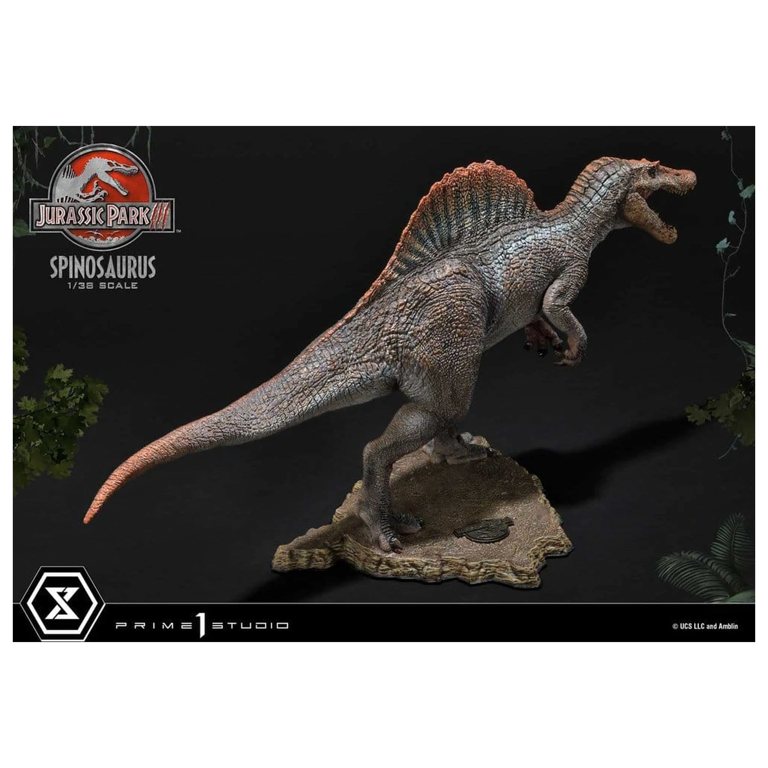 Jurassic Park III (Film) Prime Collectible Figures kip 1/38 Spinosaurus 24 cm fotografija izdelka