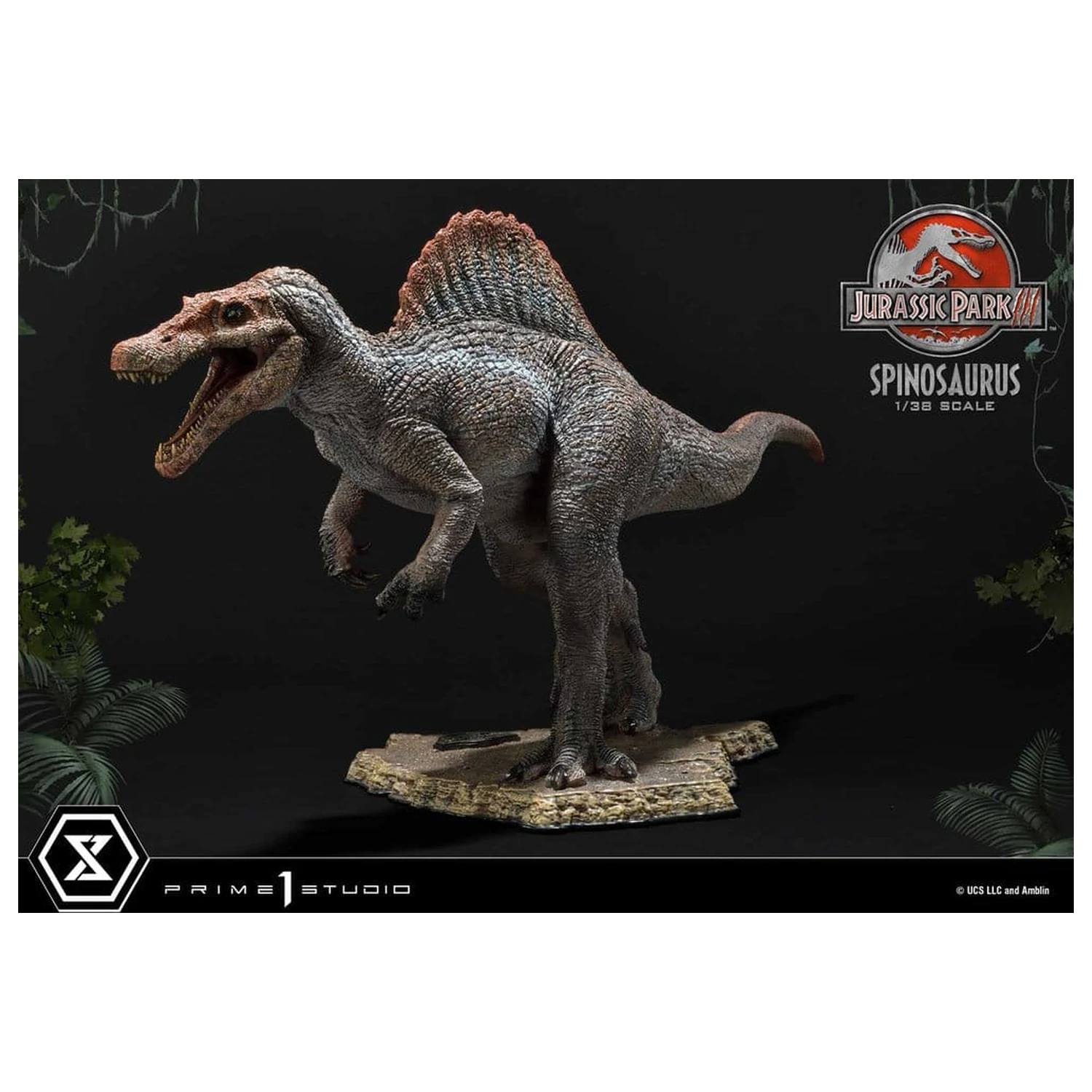 Jurassic Park III (Film) Prime Collectible Figures kip 1/38 Spinosaurus 24 cm fotografija izdelka