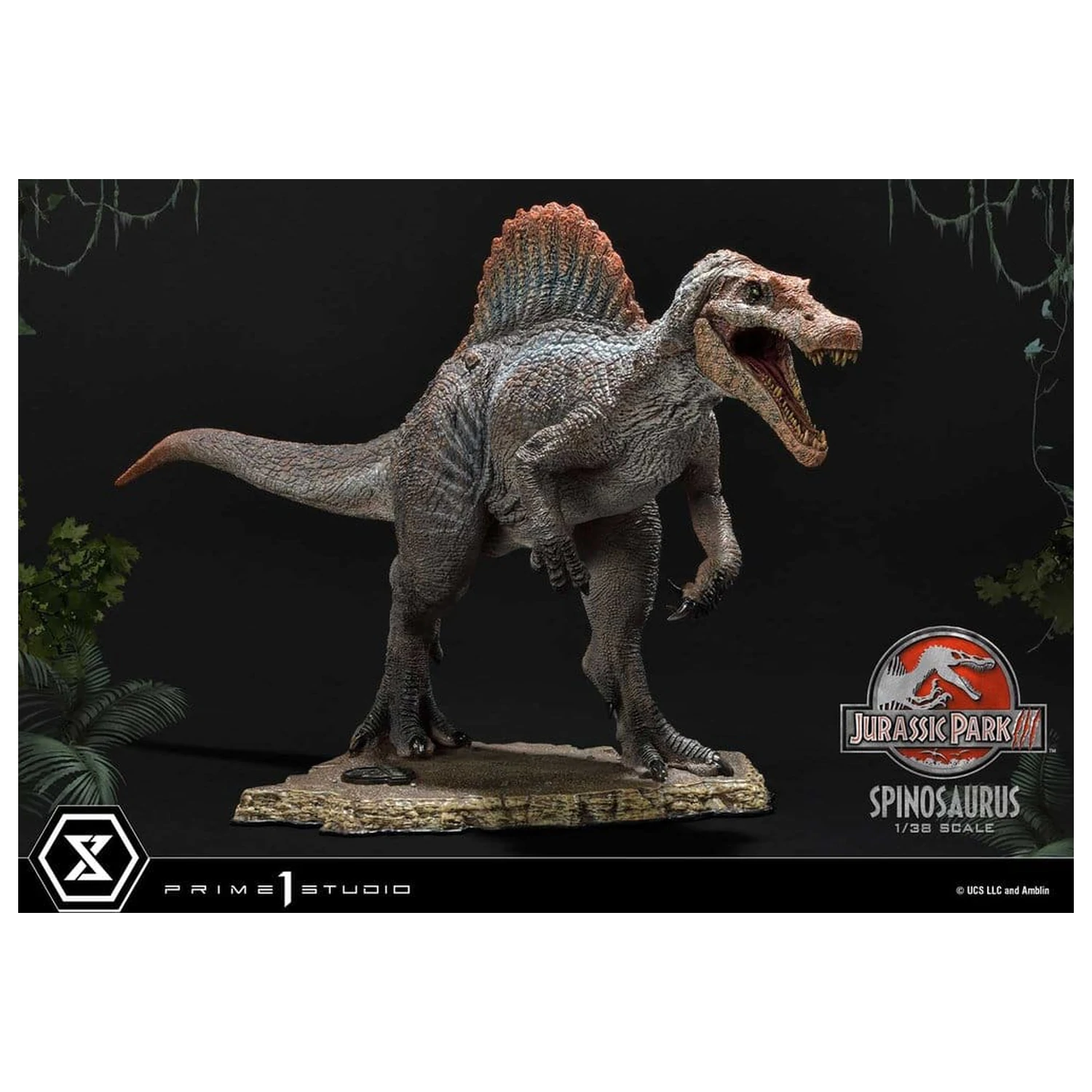 Jurassic Park III (Film) Prime Collectible Figures kip 1/38 Spinosaurus 24 cm fotografija izdelka