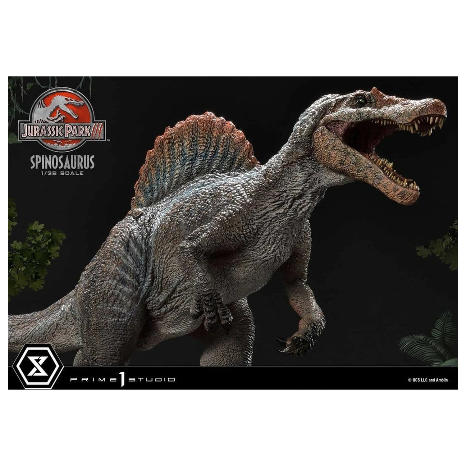 Jurassic Park III (Film) Prime Collectible Figures kip 1/38 Spinosaurus 24 cm fotografija izdelka