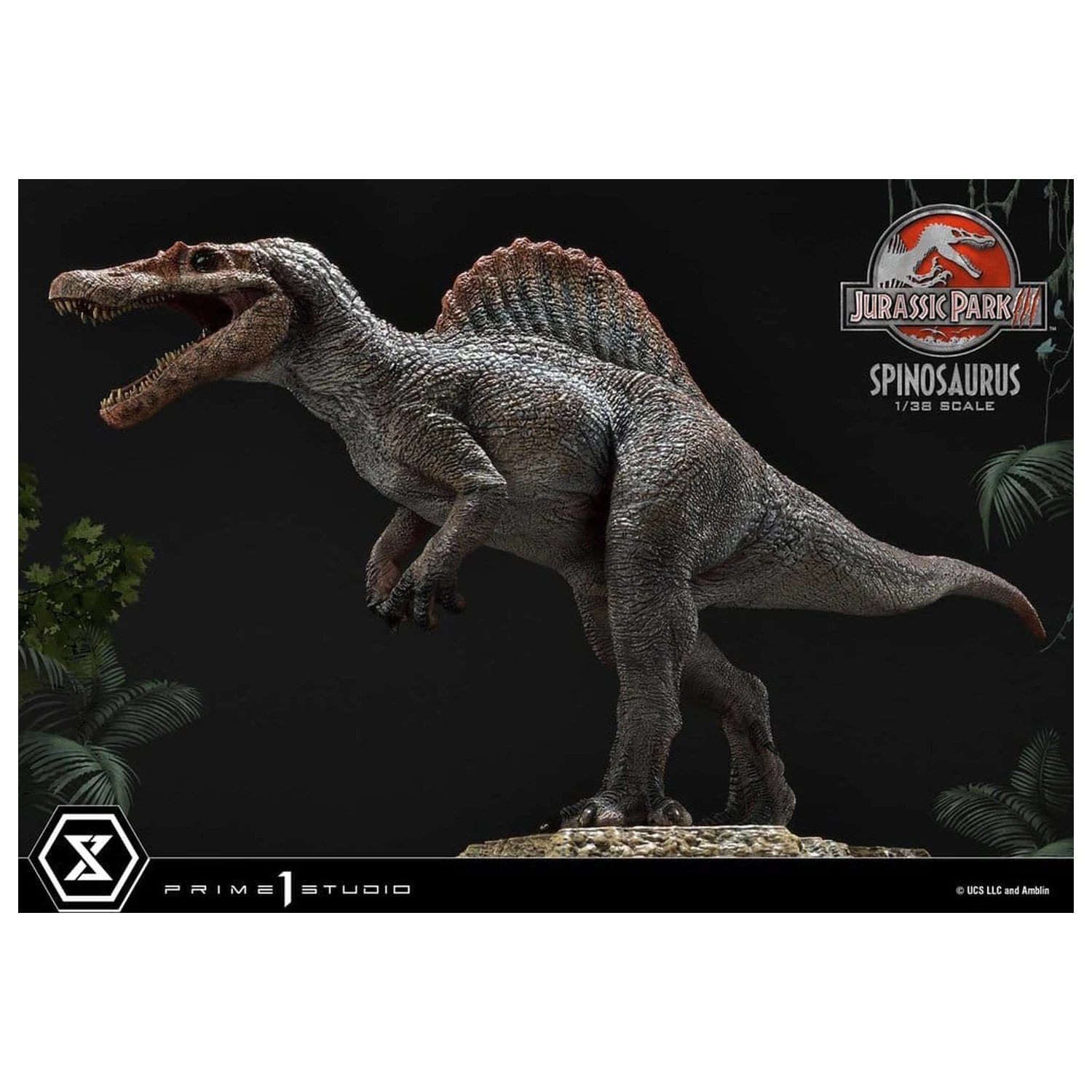 Jurassic Park III (Film) Prime Collectible Figures kip 1/38 Spinosaurus 24 cm fotografija izdelka