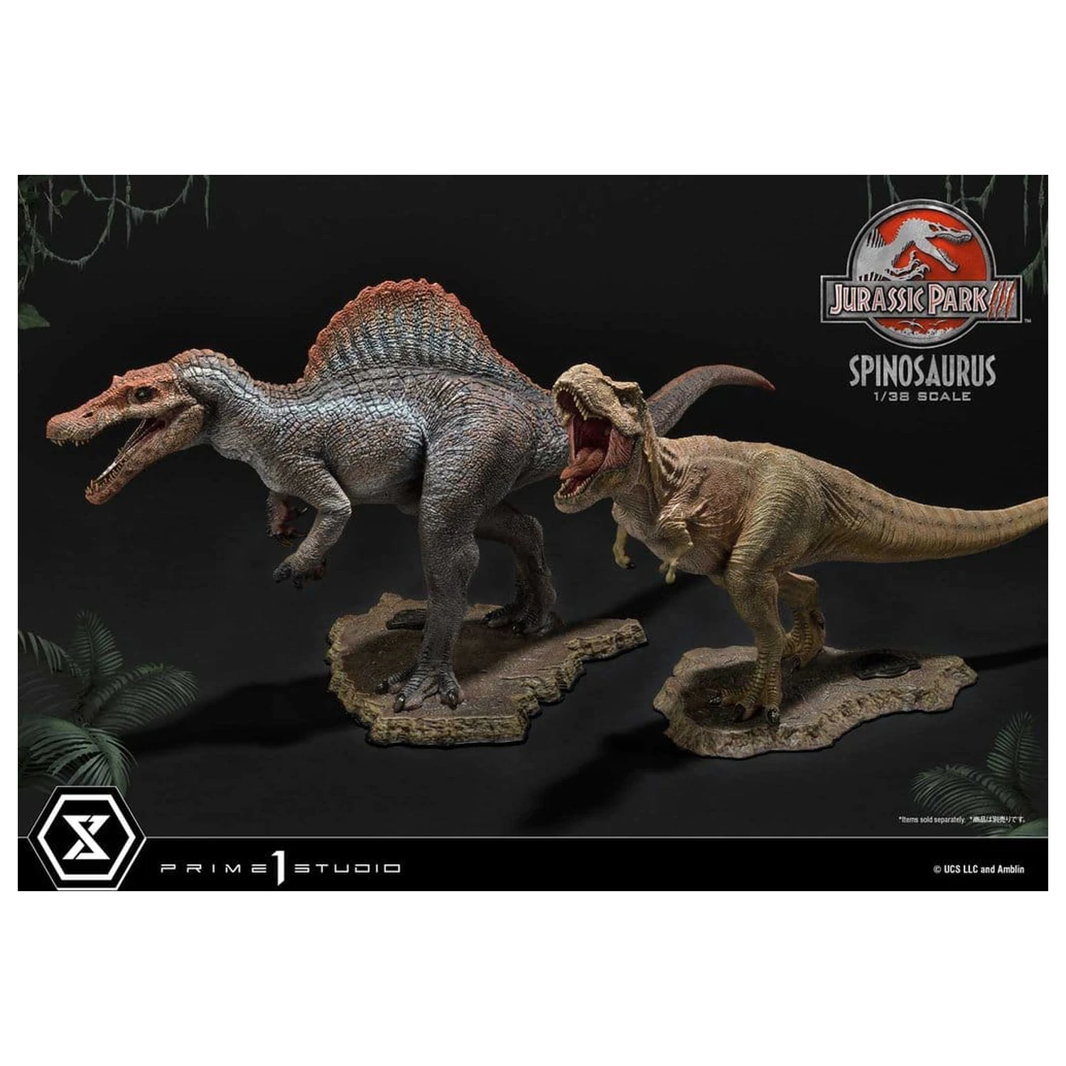 Jurassic Park III (Film) Prime Collectible Figures kip 1/38 Spinosaurus 24 cm fotografija izdelka