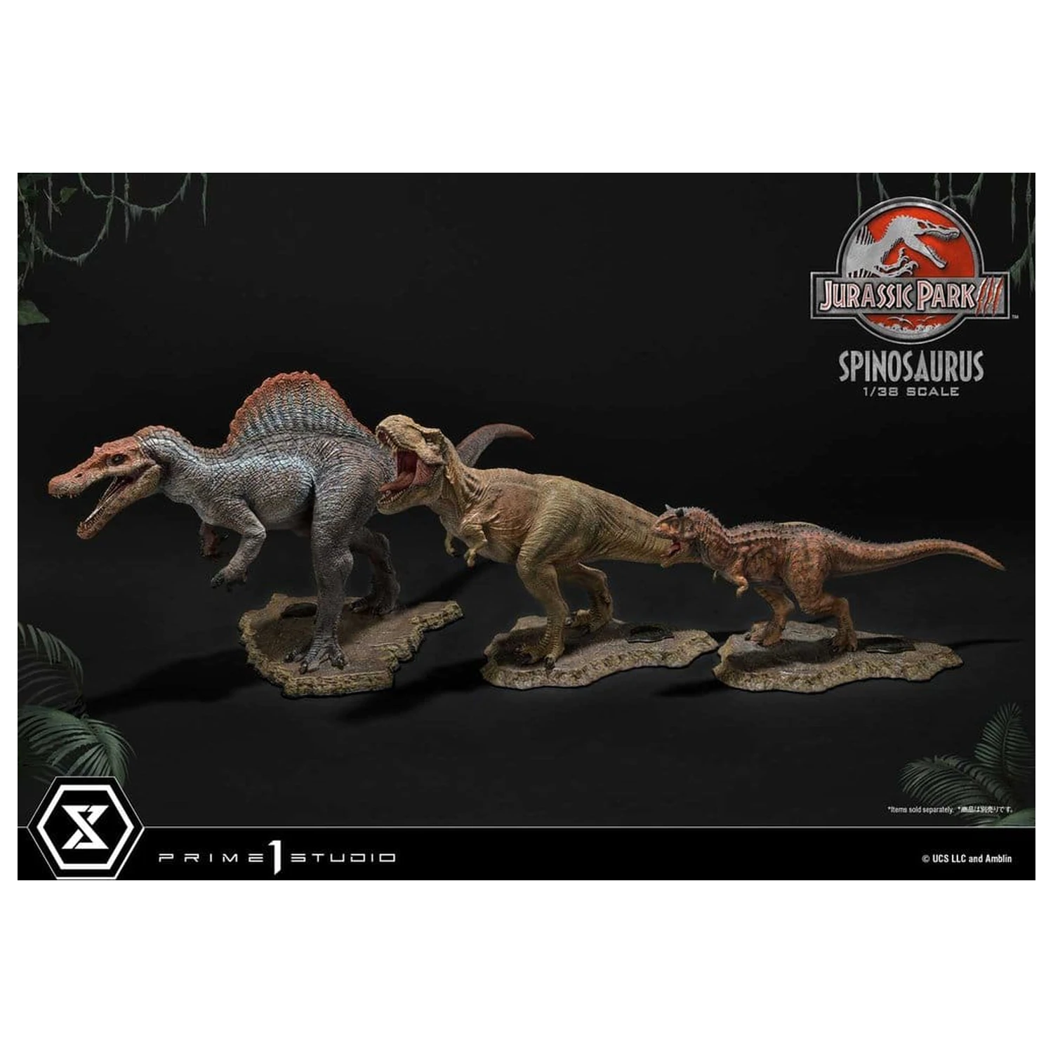 Jurassic Park III (Film) Prime Collectible Figures kip 1/38 Spinosaurus 24 cm fotografija izdelka