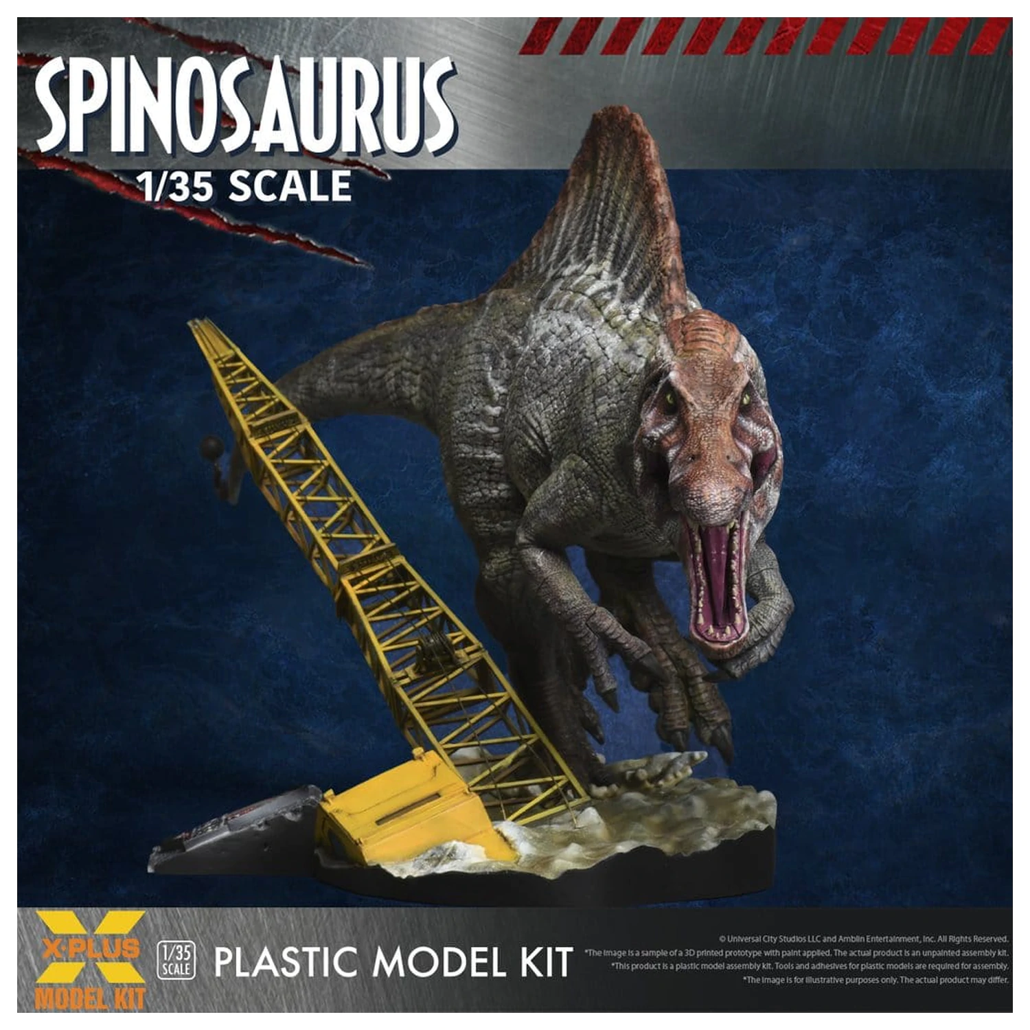 Jurassic Park III plastični model Kit 1/35 Spinosaurus 19 cm (Reprodukcija) fotografija izdelka