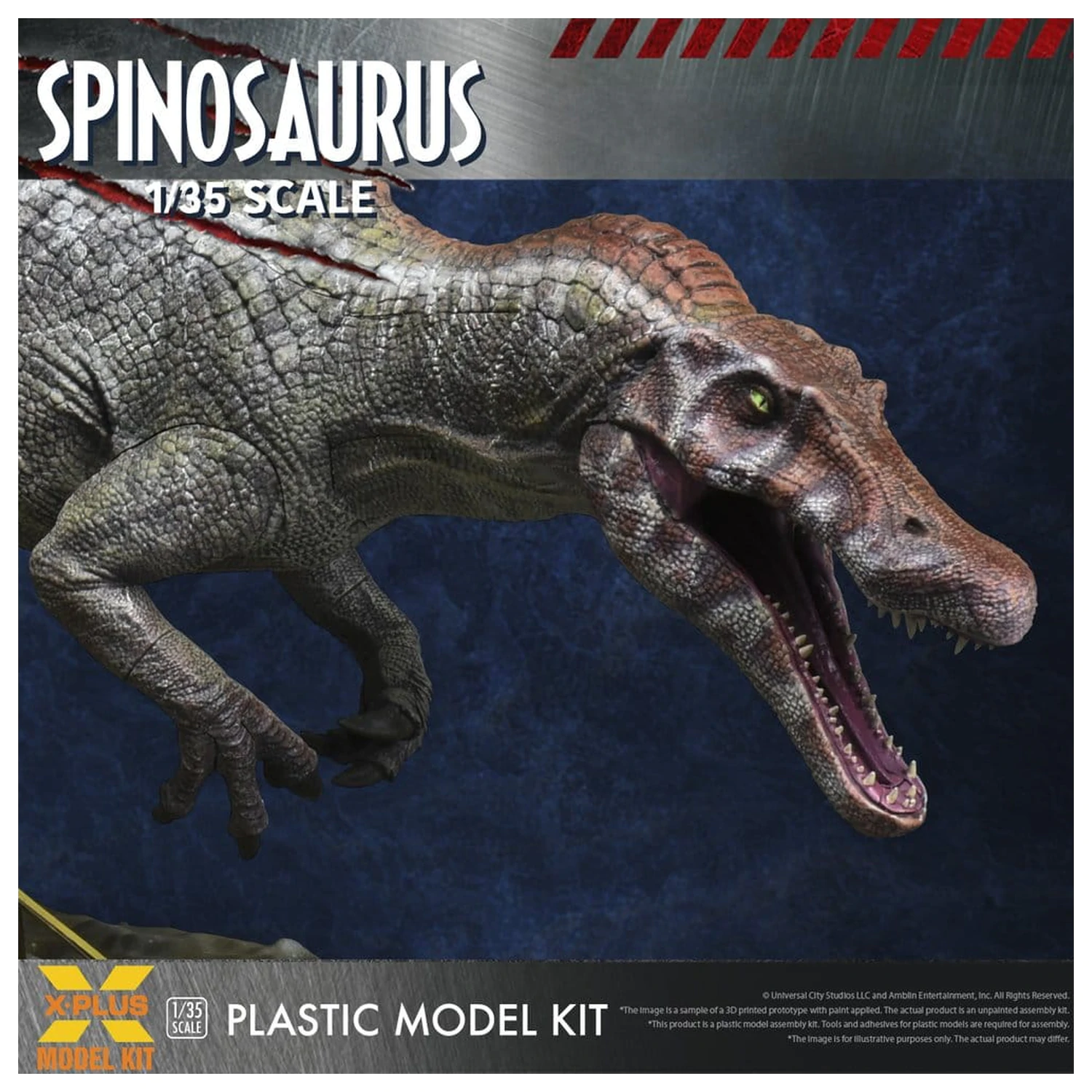 Jurassic Park III plastični model Kit 1/35 Spinosaurus 19 cm (Reprodukcija) fotografija izdelka