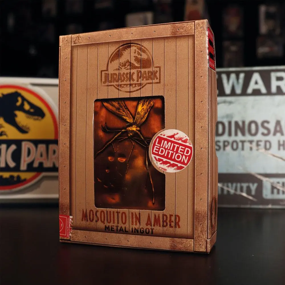 Jurassic Park Ingot Komar v jantarju Limited Edition fotografija izdelka