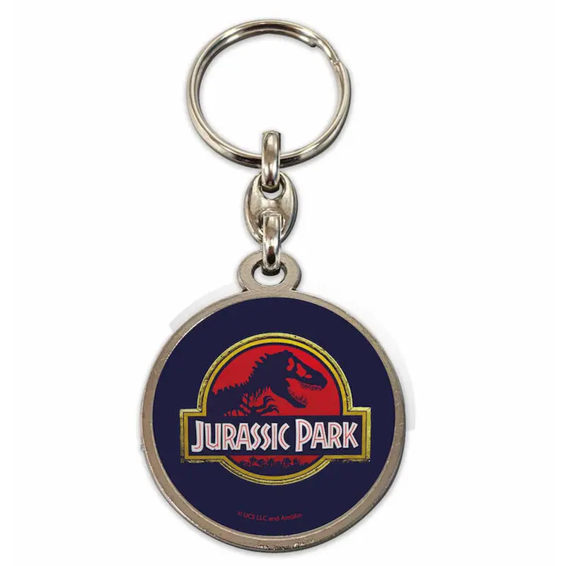 Jurassic Park kovinski obesek za ključe Movie Logo 7 cm fotografija izdelka