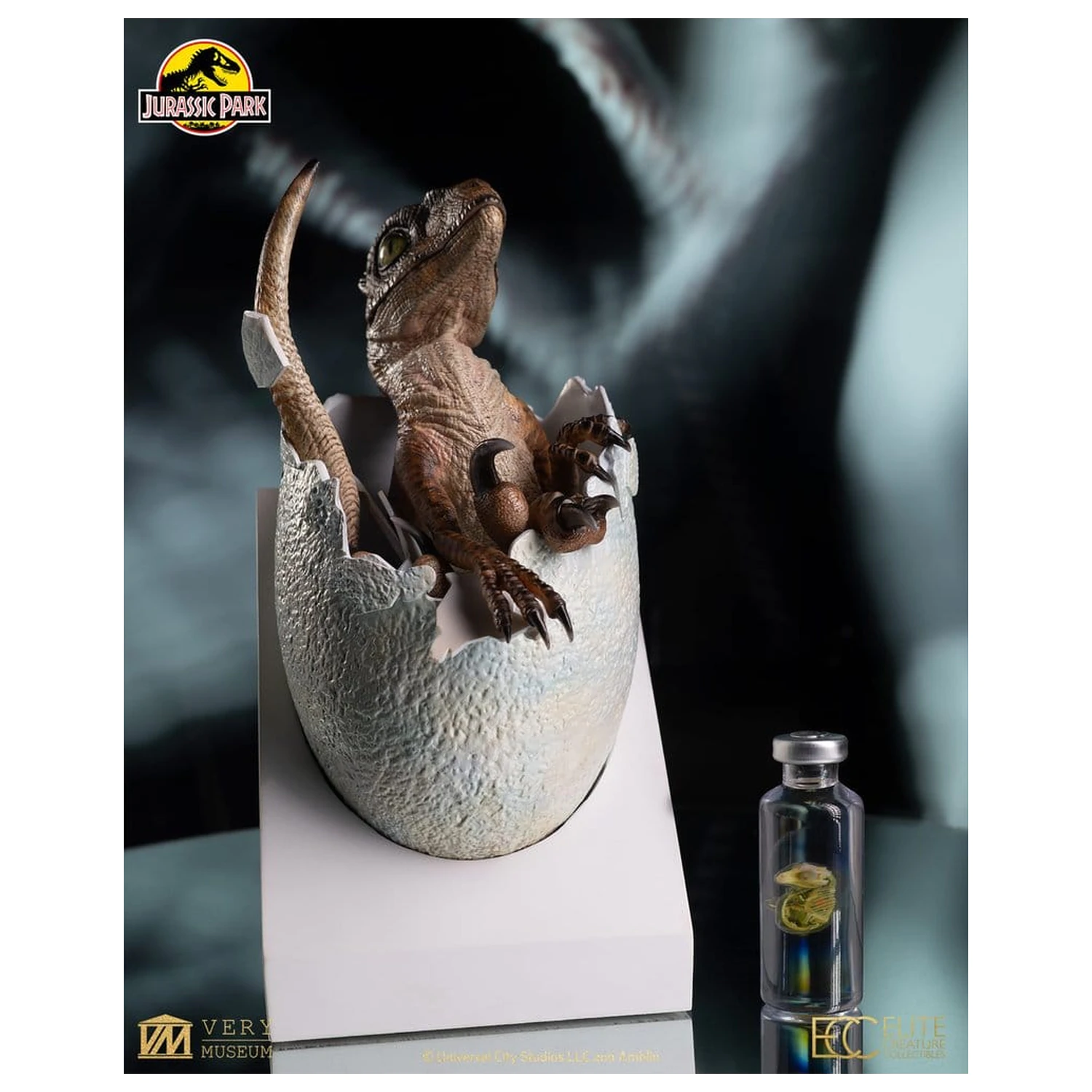 Jurassic Park Replica Poprsje Velociraptor Izvalitev jajca 24 cm fotografija izdelka