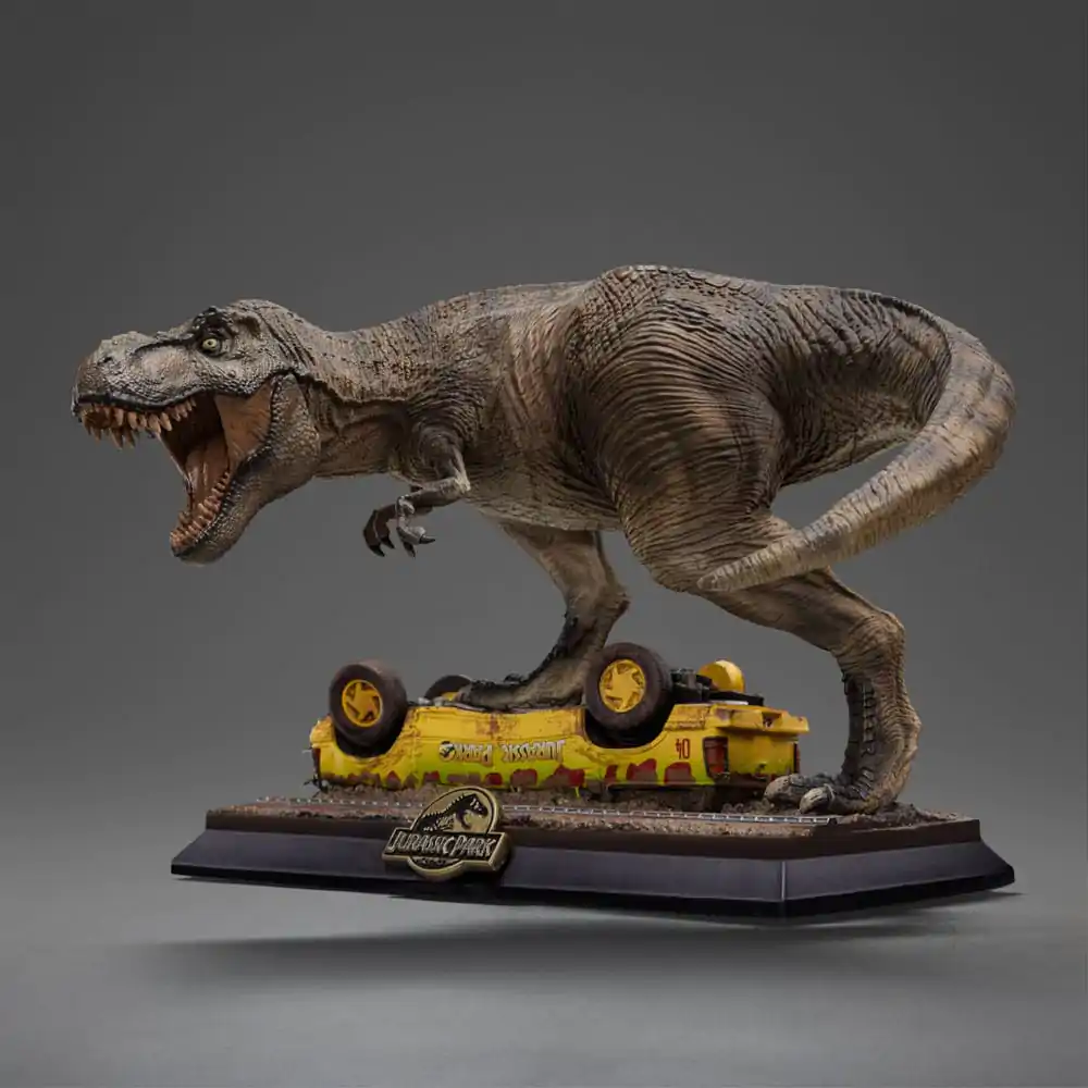 Jurassic Park Icons Kip PVC T-Rex Attack 15 cm fotografija izdelka