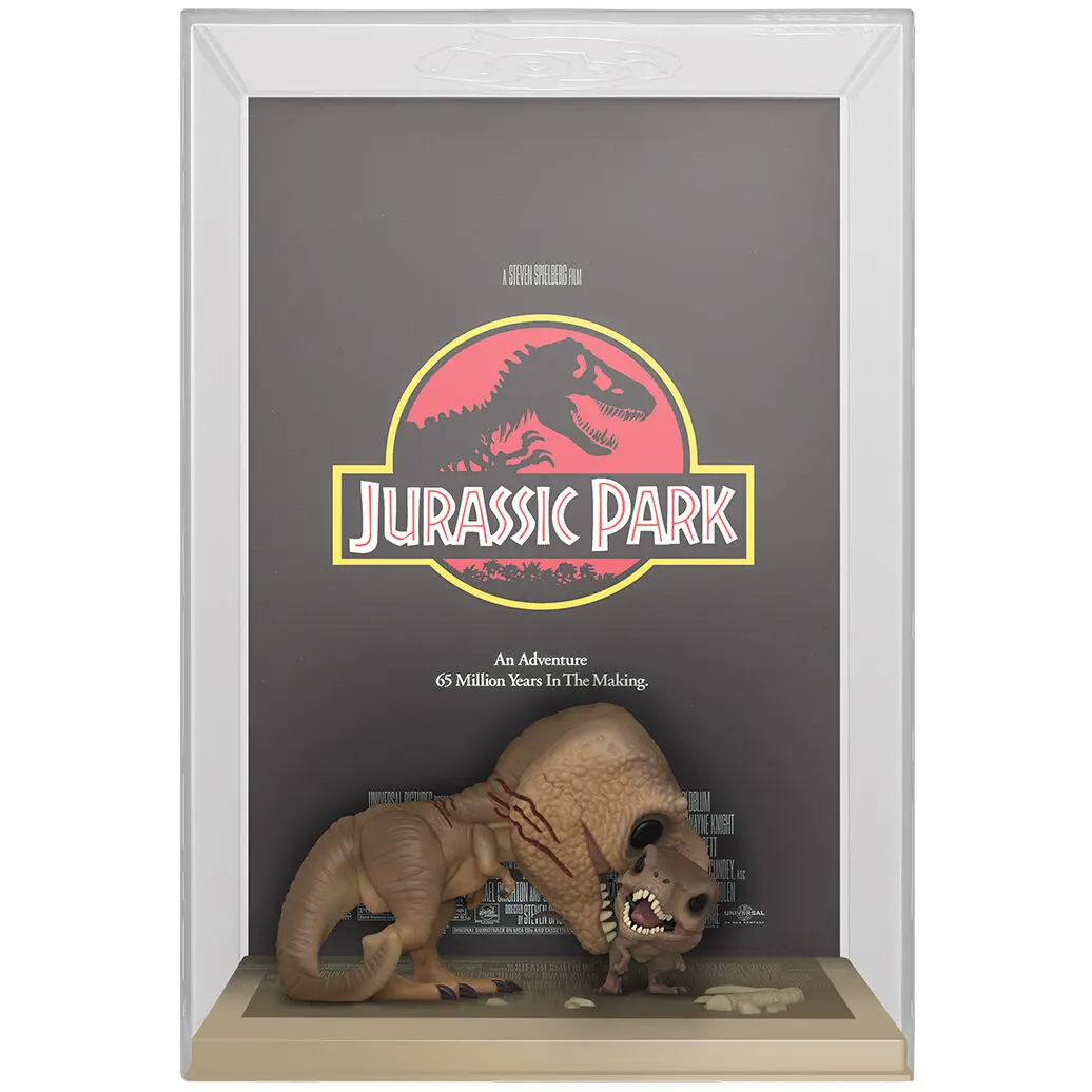 Jurassic Park POP! Filmski plakat & Figura Tyrannosaurus Rex & Velociraptor 9 cm fotografija izdelka