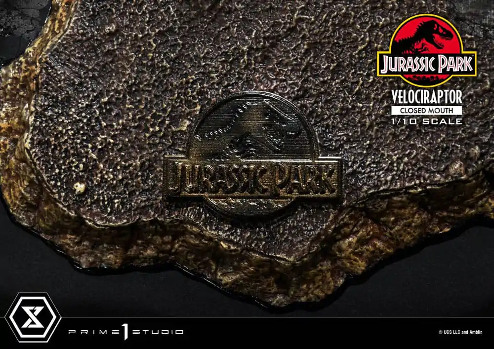 Jurassic Park Prime Collectibles Kip 1/10 Velociraptor Zaprtih Ust 19 cm fotografija izdelka