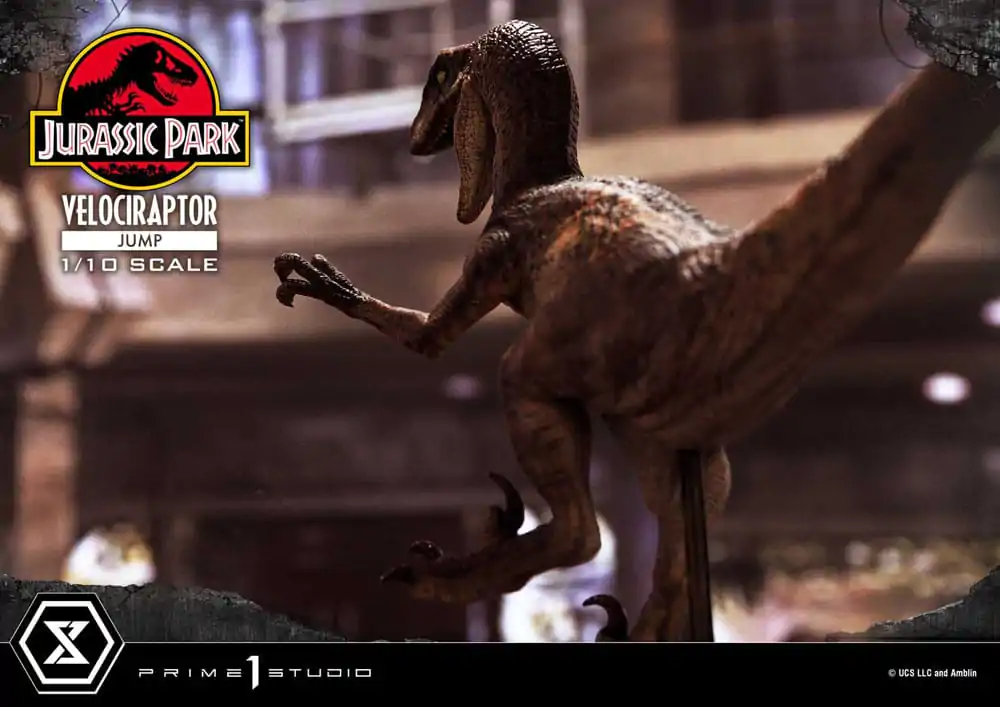 Jurassic Park Prime Collectibles kip 1/10 Velociraptor Jump 21 cm fotografija izdelka